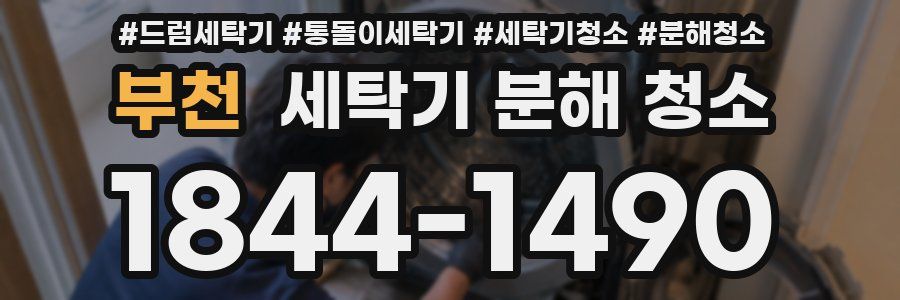 부천 세탁기 분해 청소
