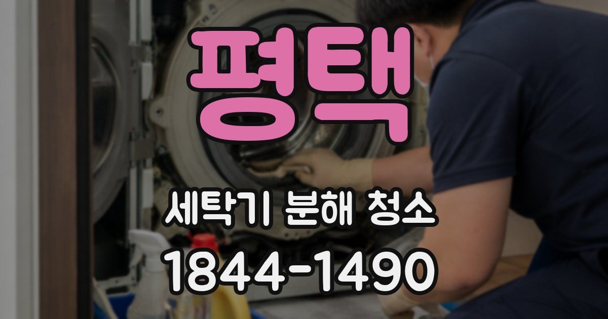 평택 세탁기 분해 청소