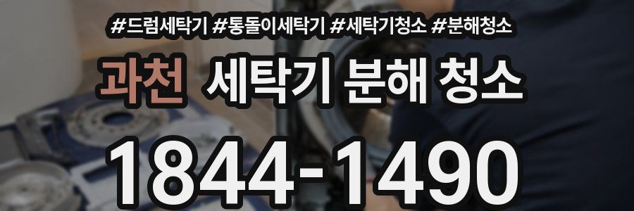 과천 세탁기 분해 청소