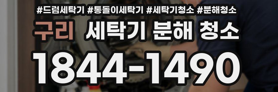 구리 세탁기 분해 청소