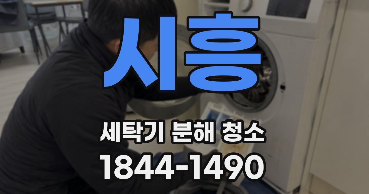 시흥 세탁기 분해 청소