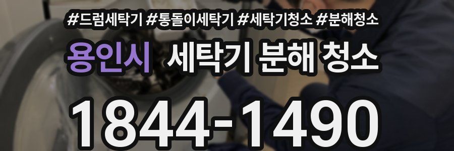 용인시 세탁기 분해 청소