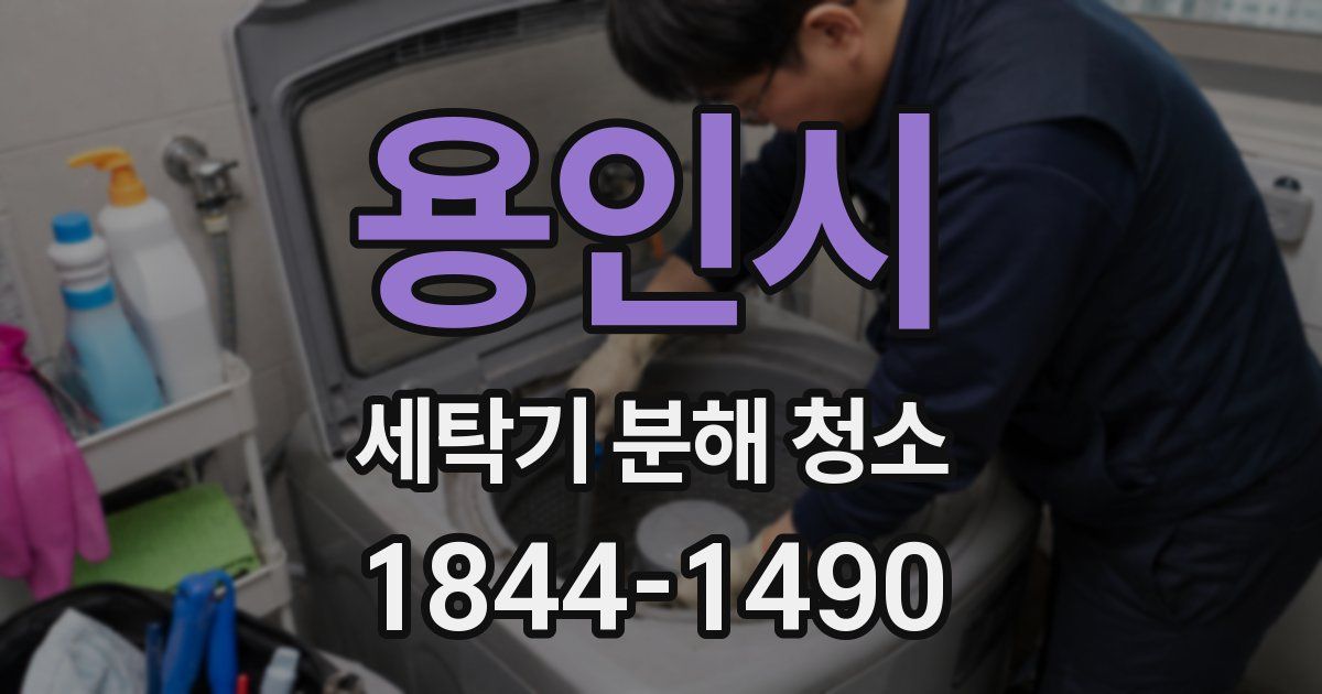 용인시 세탁기 분해 청소