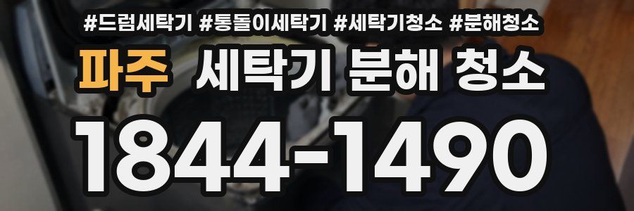 파주 세탁기 분해 청소