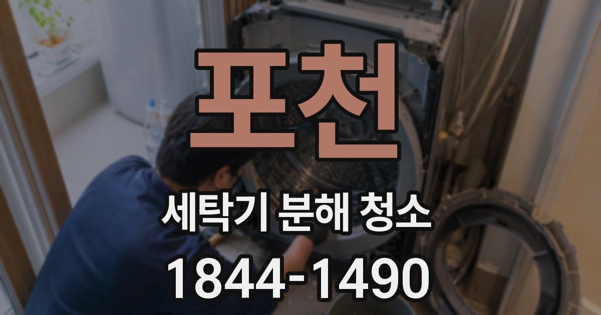 포천 세탁기 분해 청소
