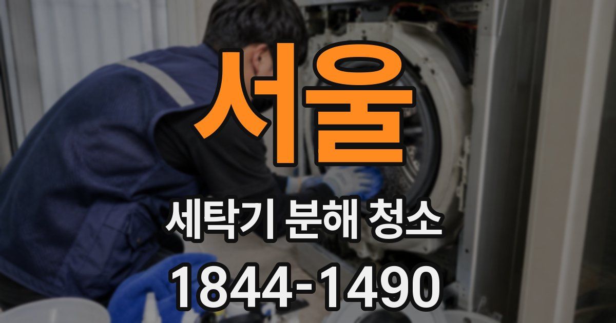 서울 세탁기 분해 청소