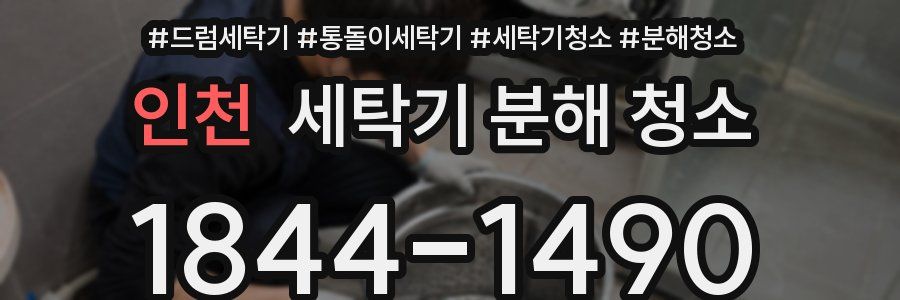 인천 세탁기 분해 청소
