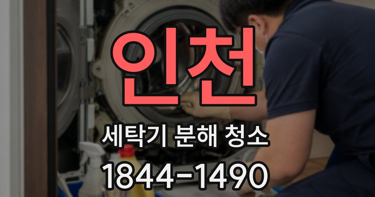 인천 세탁기 분해 청소