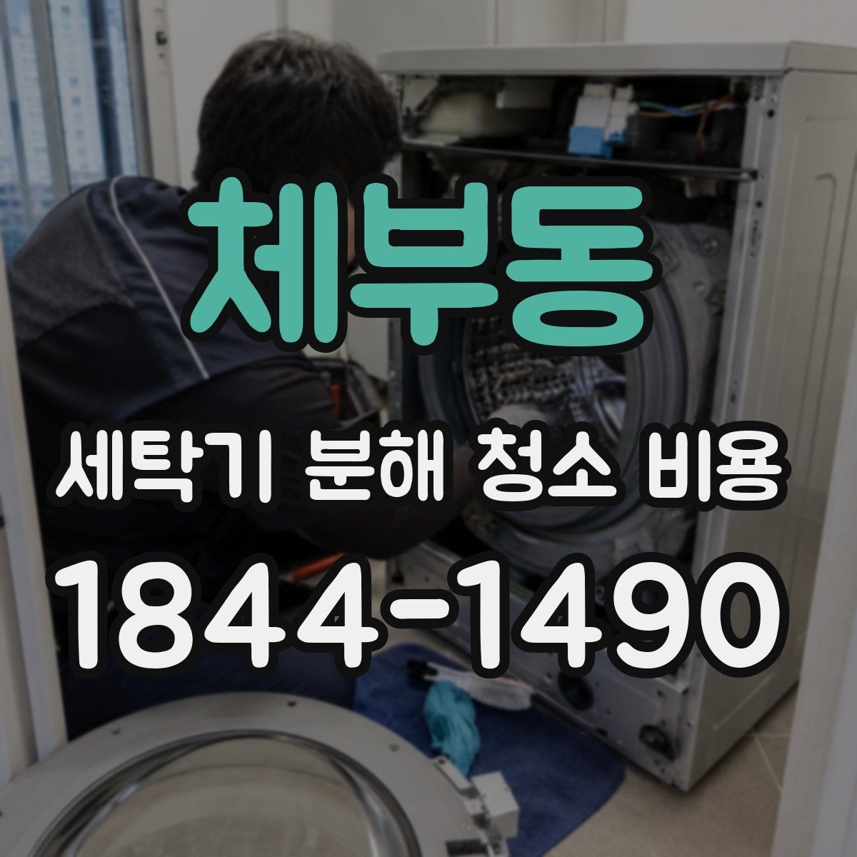 체부동 세탁기 분해 청소 비용 부품 분리 후 물기 제거와 건조 상태 확인