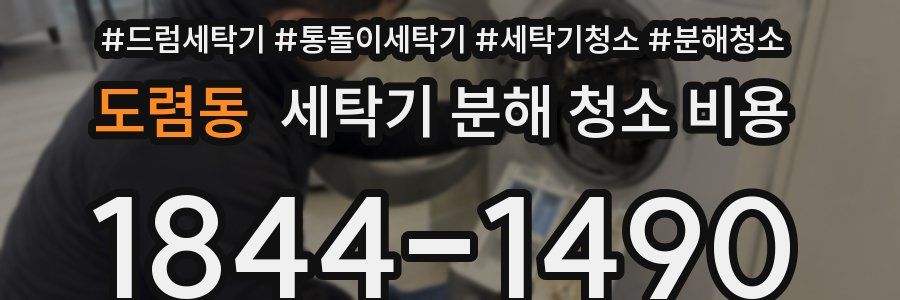 도렴동 세탁기 분해 청소 비용