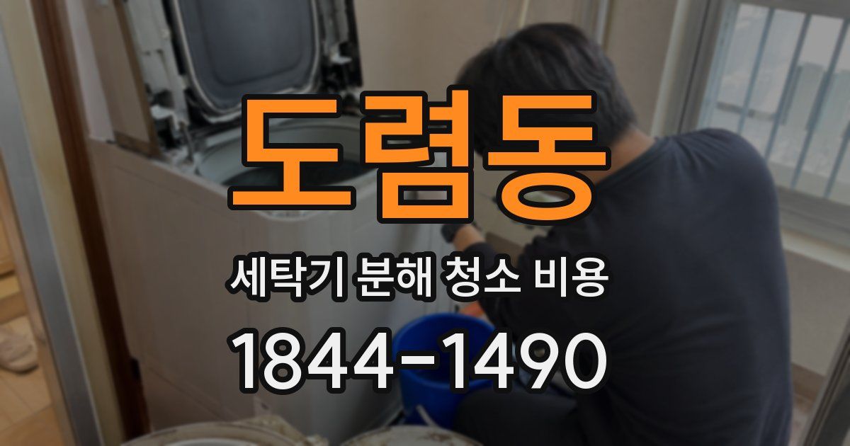 도렴동 세탁기 분해 청소 비용