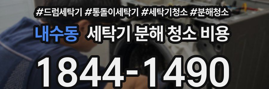 내수동 세탁기 분해 청소 비용