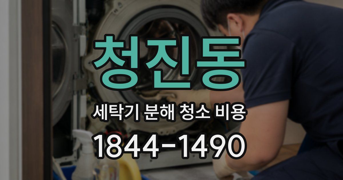 청진동 세탁기 분해 청소 비용