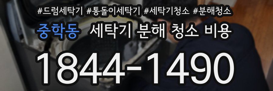 중학동 세탁기 분해 청소 비용