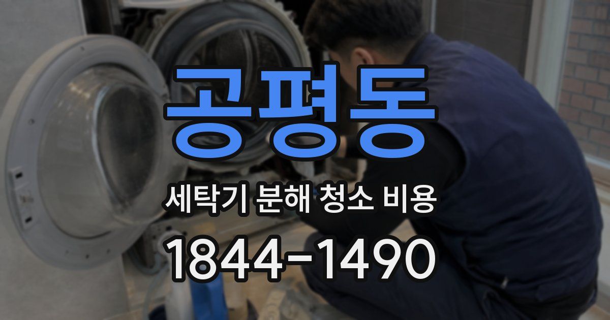 공평동 세탁기 분해 청소 비용