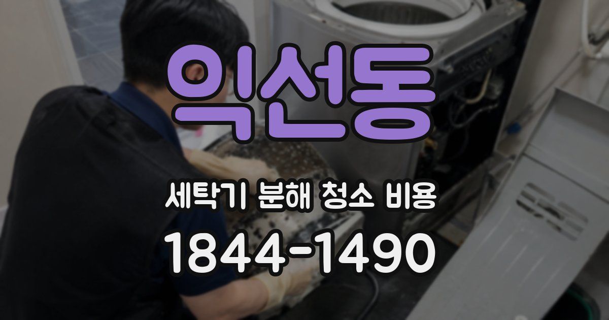 익선동 세탁기 분해 청소 비용