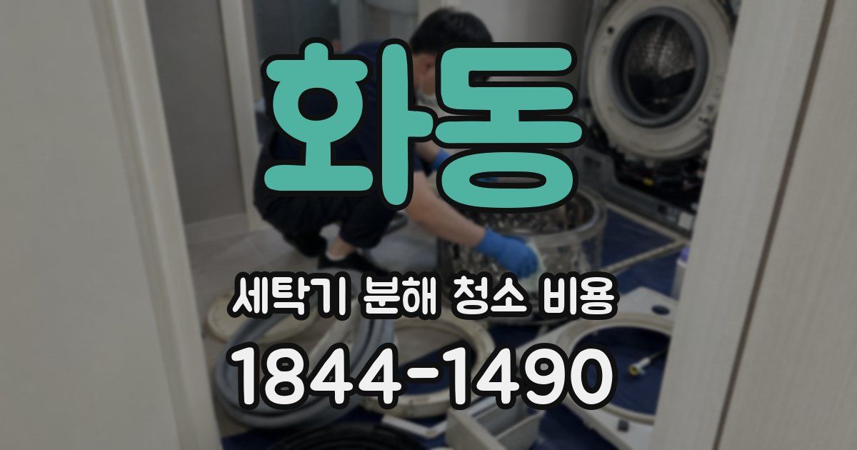 화동 세탁기 분해 청소 비용