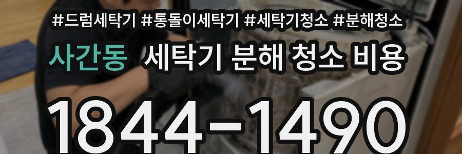 사간동 세탁기 분해 청소 비용
