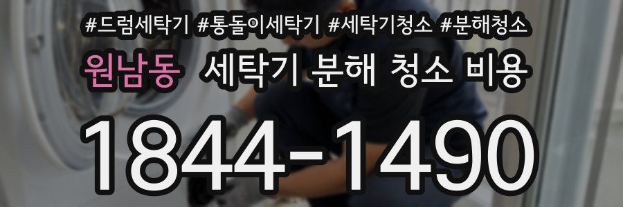 원남동 세탁기 분해 청소 비용