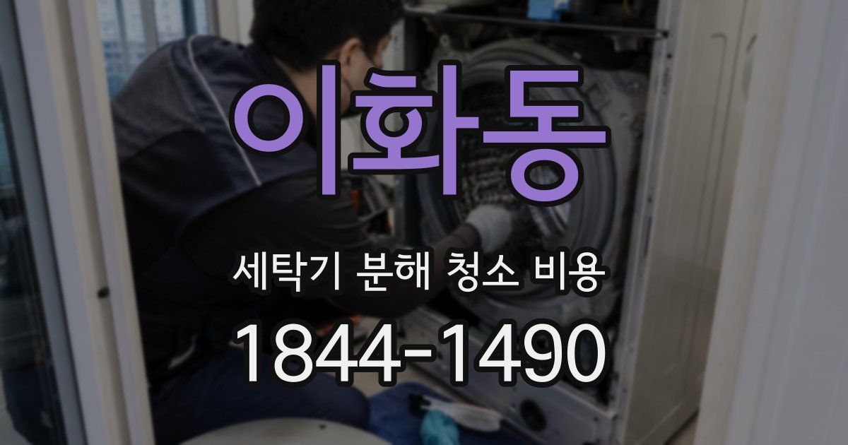 이화동 세탁기 분해 청소 비용