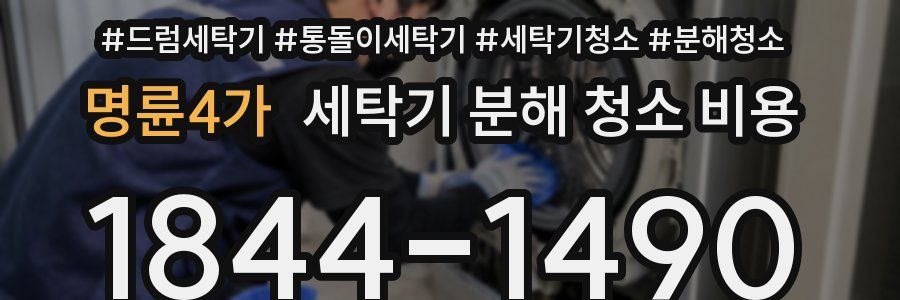 명륜4가 세탁기 분해 청소 비용