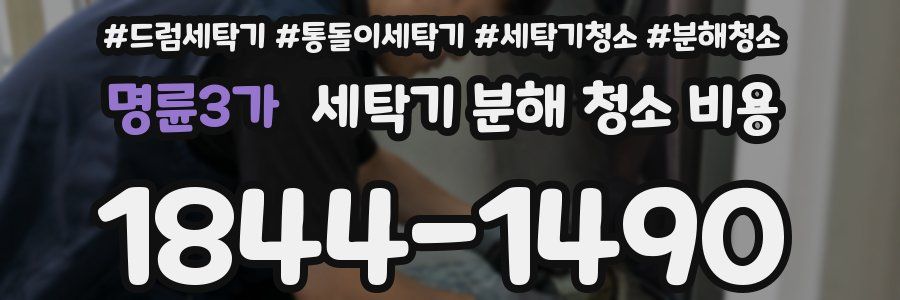 명륜3가 세탁기 분해 청소 비용