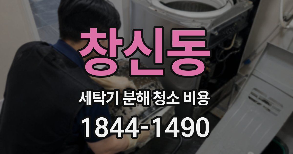 창신동 세탁기 분해 청소 비용