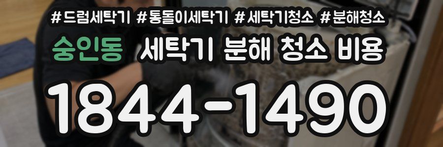 숭인동 세탁기 분해 청소 비용