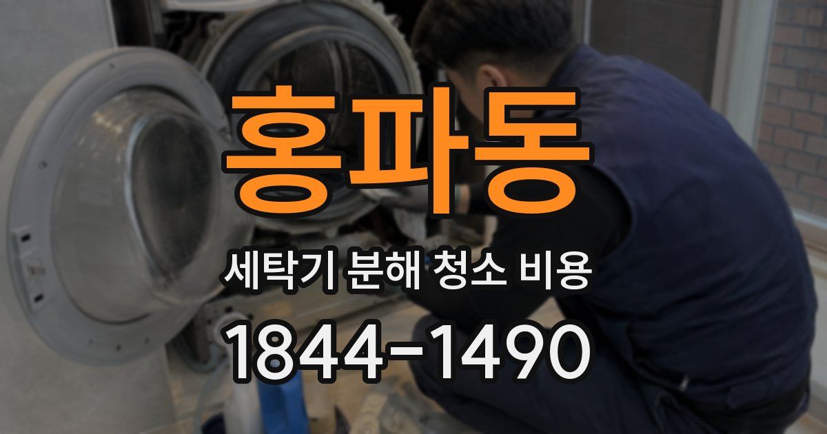 홍파동 세탁기 분해 청소 비용