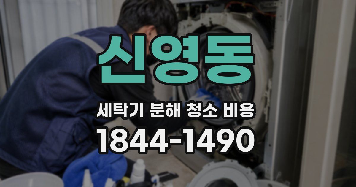 신영동 세탁기 분해 청소 비용
