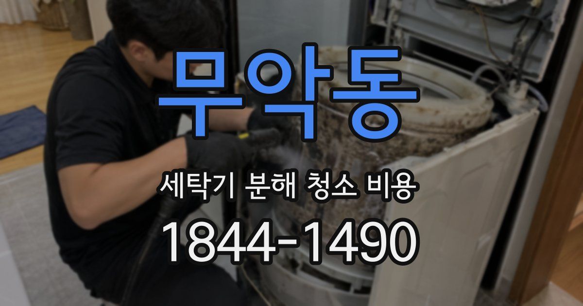 무악동 세탁기 분해 청소 비용