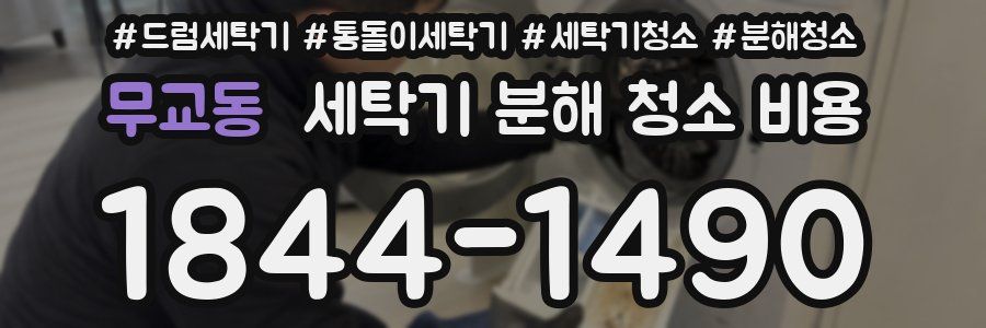 무교동 세탁기 분해 청소 비용