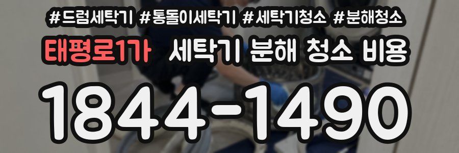 태평로1가 세탁기 분해 청소 비용