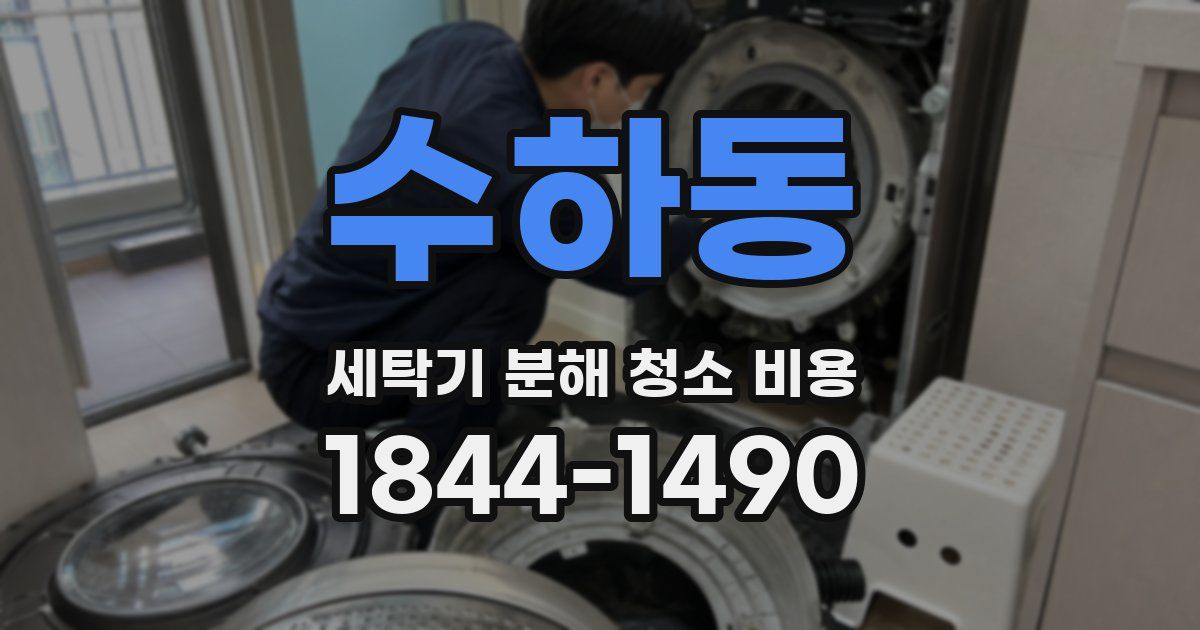 수하동 세탁기 분해 청소 비용