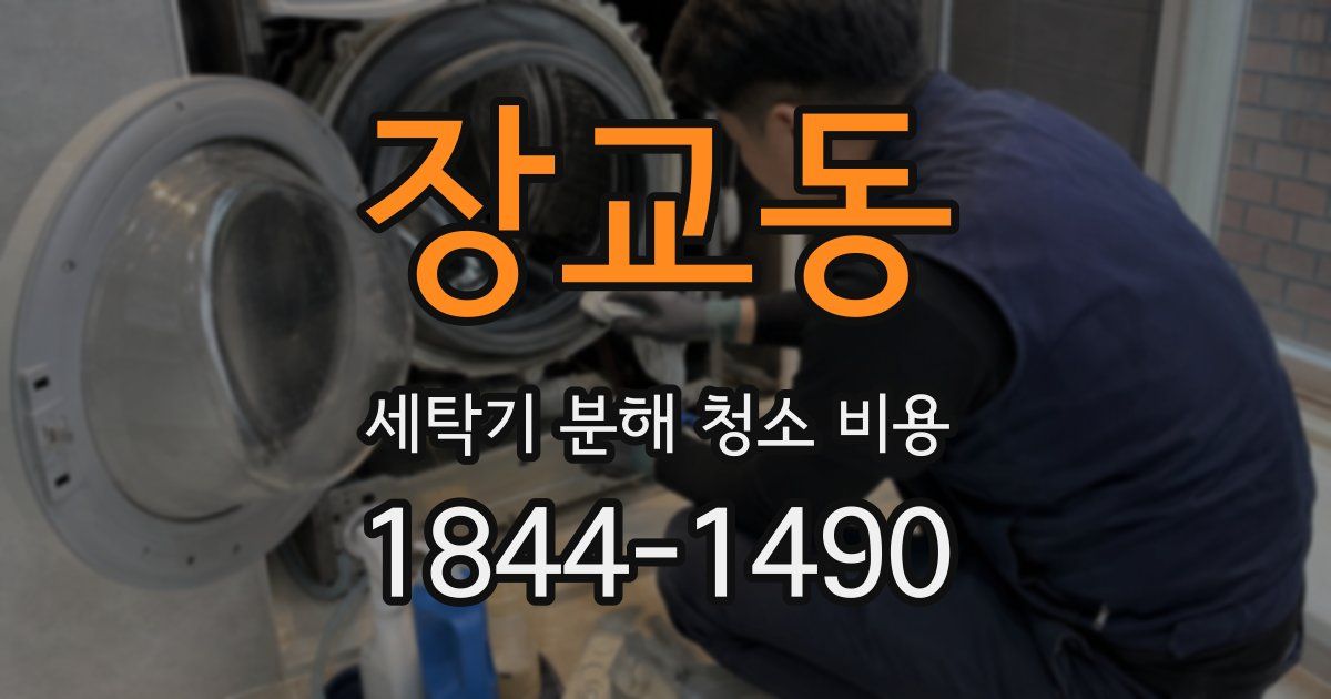 장교동 세탁기 분해 청소 비용