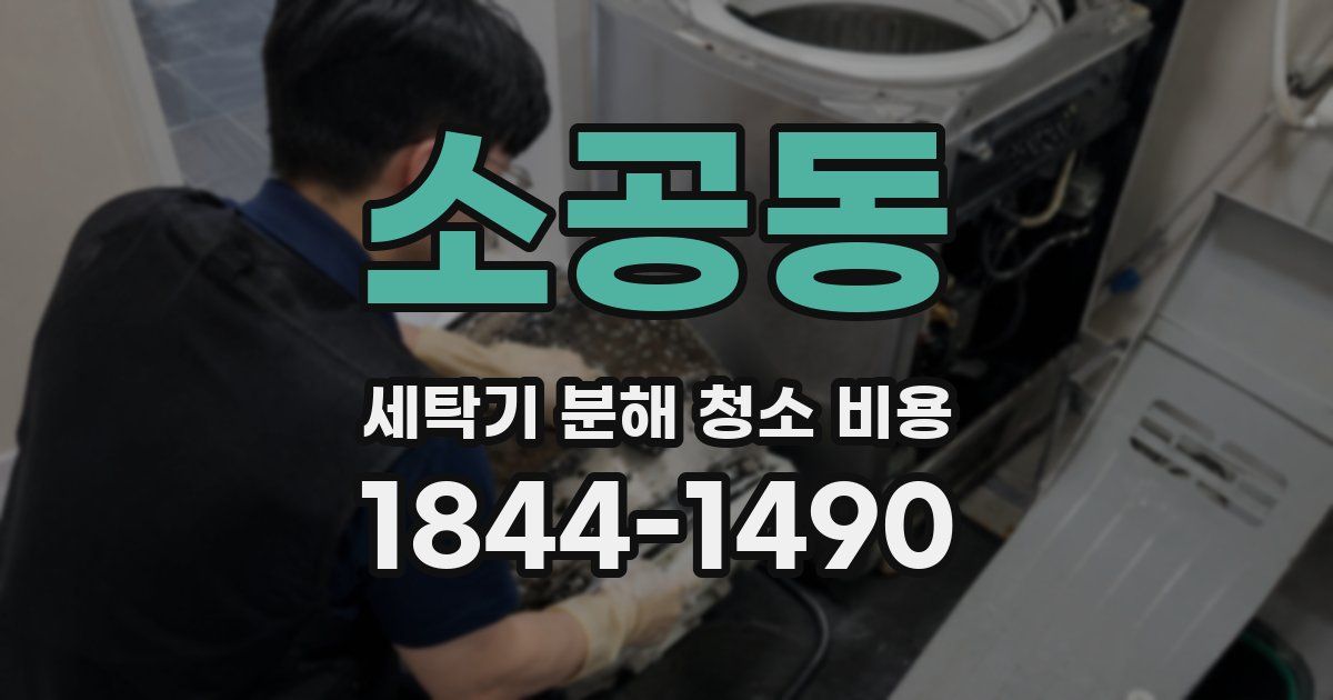 소공동 세탁기 분해 청소 비용