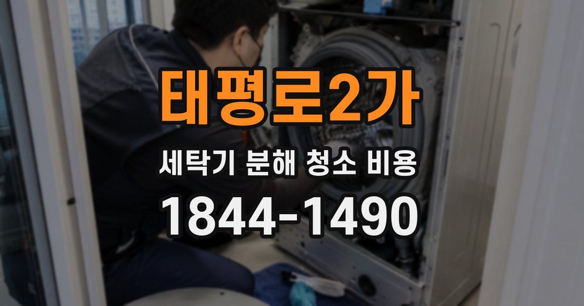 태평로2가 세탁기 분해 청소 비용