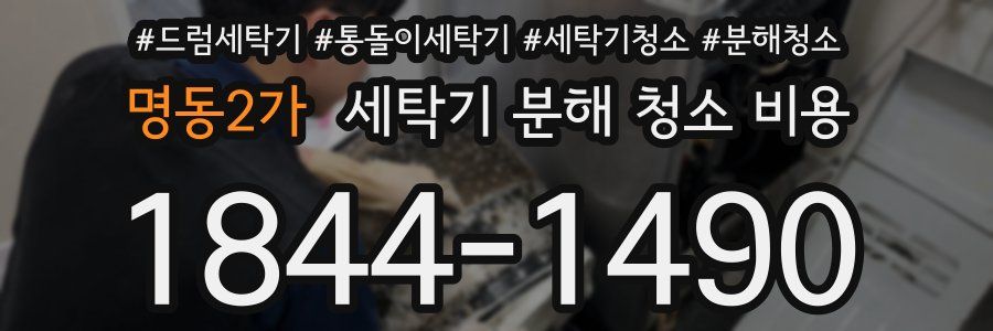 명동2가 세탁기 분해 청소 비용