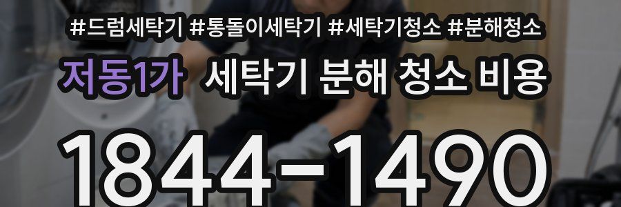 저동1가 세탁기 분해 청소 비용