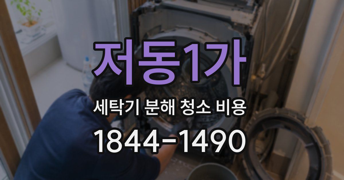저동1가 세탁기 분해 청소 비용