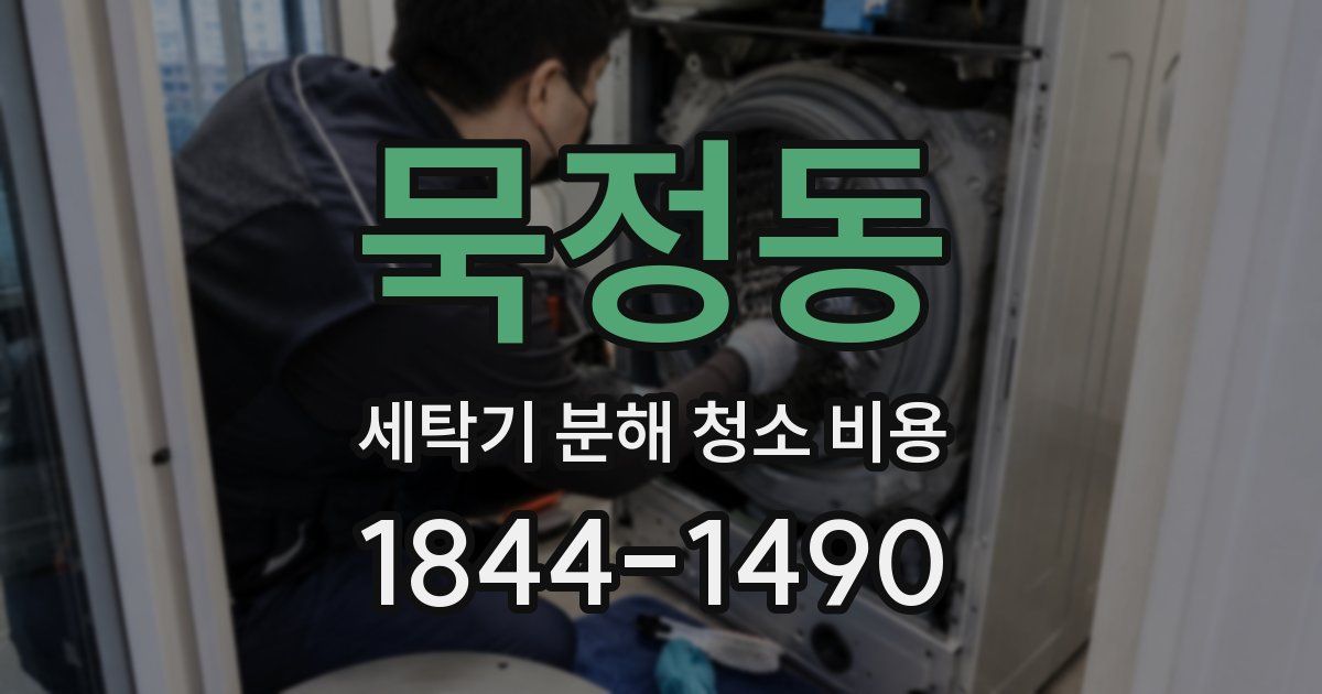 묵정동 세탁기 분해 청소 비용
