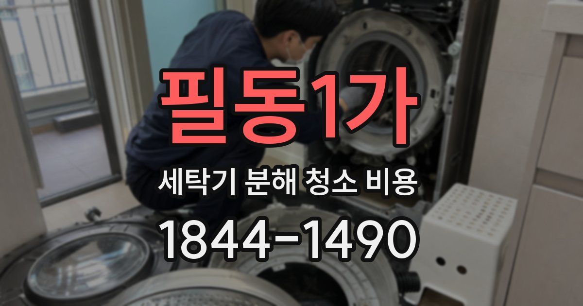 필동1가 세탁기 분해 청소 비용