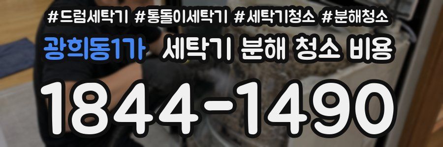 광희동1가 세탁기 분해 청소 비용