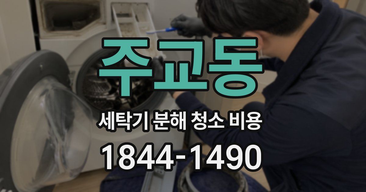 주교동 세탁기 분해 청소 비용