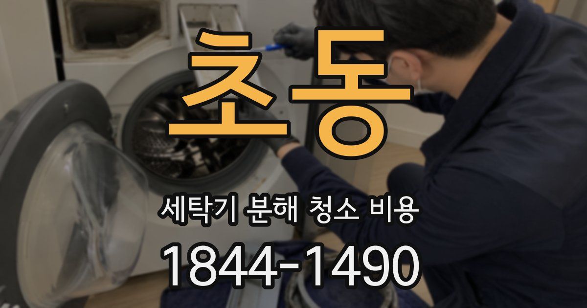 초동 세탁기 분해 청소 비용