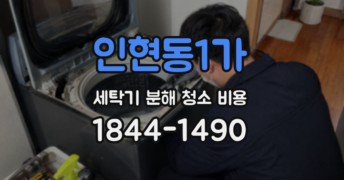 인현동1가 세탁기 분해 청소 비용