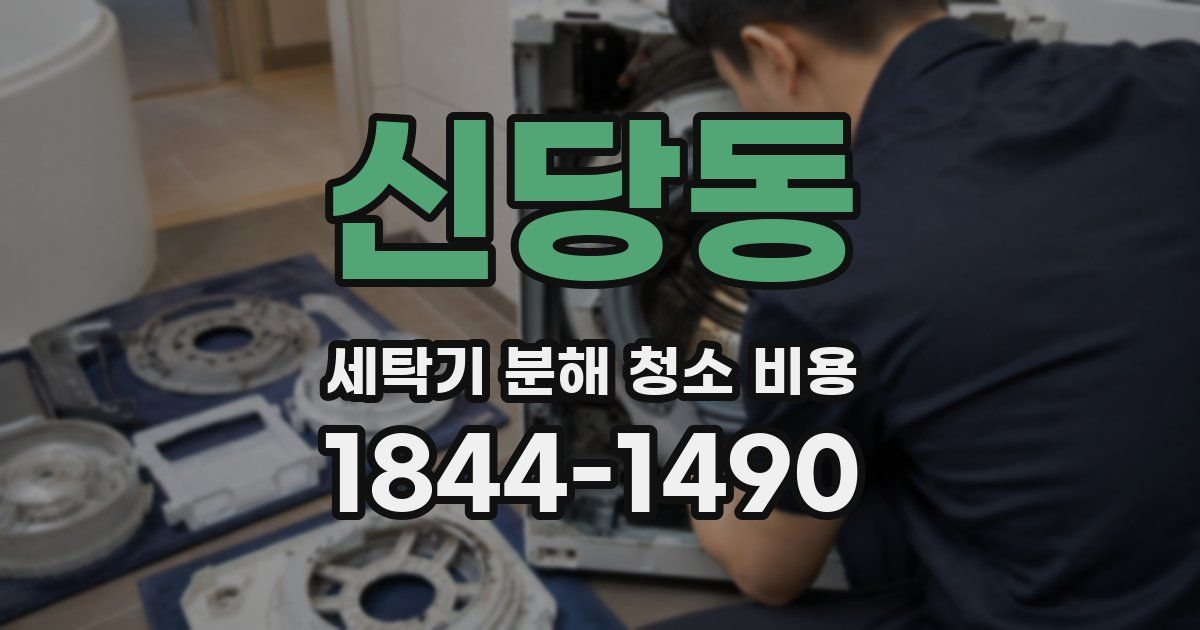 신당동 세탁기 분해 청소 비용