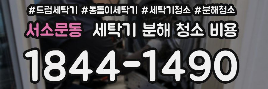 서소문동 세탁기 분해 청소 비용