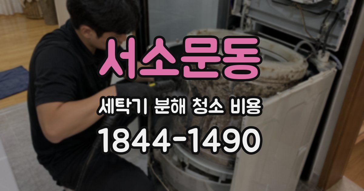 서소문동 세탁기 분해 청소 비용