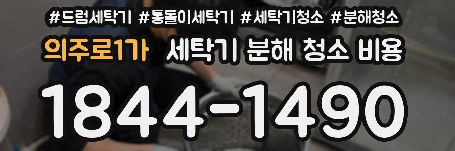 의주로1가 세탁기 분해 청소 비용